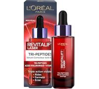 L'Oréal Paris - Sérum Correcteur Visage Anti-Âge - Soin Anti-Âge Triple Action - À l'Acide Hyaluronique, Peptides & Vitamine C - Tous Types de Peau - Revitalift Laser X3-30 ml