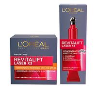 L'Oréal Paris Revitalift Laser X3 Traitement Profond Anti-Âge SPF20 avec Acide Hyaluronique et Pro-Xylane + Revitalift Laser X3 Crème Contour Yeux Concentrée Anti-Rides avec Pro-Xylane