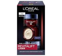L'Oréal Paris Revitalift Laser X3 Lot de 2 soins du visage anti-âge et de nuit avec pro-rétinol, hyaluronique et vitamine C Revitalift Laser X3