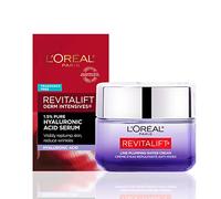 L'Oréal Paris Revitalift Micro Acide hyaluronique + Ceramides Crème visage anti-âge pour femme, sans parfum + échantillon de sérum