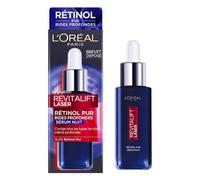 L'Oréal Paris - Sérum de Nuit Rétinol Anti-Rides - Soin Visage Anti-Âge Spécial Rides Profondes - Peau Raffermie & Souple - Tous Types de Peaux - Revitalift Laser - 30 ml