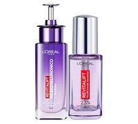 L'Oréal Paris Revitalift Sérum Visage Repulpant Anti-Rides Hydratant à l'Acide Hyaluronique et PDRN 30ml + Sérum Contour des Yeux Rafraîchissant à la Caféine Énergisante pour Poches et Cernes 20ml