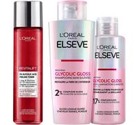 L'oréal Paris - Routine Soin Visage Et Soin Capillaire - Acide Glycolique - Shampooing + Soin Lamination + Peeling Lissant & Exfoliant - Elseve Glycolic Gloss - L'oréal Paris Revitalift