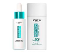 L’Oréal Paris - Sérum Anti-Taches et Fluide Anti-UV SPF50+ - Enrichi en Mélasyl et Niacinamide - Coffret Routine de Soin pour Traiter et Corriger - Tous Types de Peau - Bright Reveal - 30 ml + 50 ml
