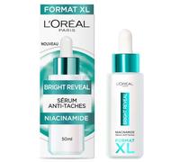 L'Oréal Paris - Sérum Anti-Taches - Enrichi en Niacinamide - Soin Exfoliant & Unifiant - Pour Tous Types de Peau - Bright Reveal - Format XL - 50 ml