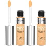 L'Oréal Paris - Sérum Correcteur Lumineux - Corrige les Cernes & Hydrate - Formule à l'Acide Hyaluronique & Caféine - Accord Parfait - Teinte : 6N - 11 ml (Lot de 2)