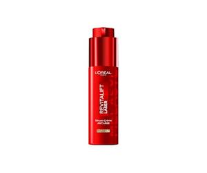 L'Oréal Paris - Sérum-Crème Anti-Âge - Réduit les Rides, les Taches et Redonne de l'Éclat - Tous Types de Peau - Enrichi en Melasyl - Revitalift Triple Laser - 50 ml