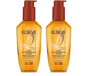L'Oréal Paris - Sérum Disciplinant Transformateur - Soin Sans Rinçage - Nutrition Profonde - Enrichi en Huile de Jojoba - Pour Cheveux Bouclés Très Secs - Elseve Huile Extraordinaire -100 ml
