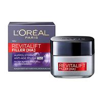 L'Oréal Paris Soin de jour anti-âge pour femme : atténue les rides et un effet repulpant optimal grâce à l'acide hyaluronique hautement concentré, Revitalift Filler, 1 x 50 ml