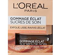 L OREAL GOMMAGE ECLAT EXFOLIE LISSE VISAGE LEVRES HUILE DE PEPINS DE RAISIN 50ML