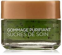 L'Oréal Paris - Soin Gommage Purifiant pour Visage & Lèvres - Exfoliant & Anti-Points Noirs - Aux 3 Sucres Fins & Pépins de Kiwi - Tous Types de Peaux - Sucres de Soin - 50 ml