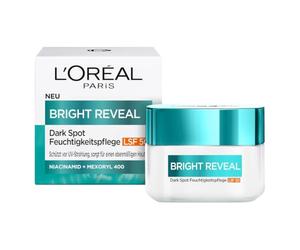 L'Oréal Paris Soin hydratant avec SPF 50 - Réduit les taches pigmentaires, prévient le vieillissement de la peau, hydrate - Soin Bright Reveal Dark Spot - 50 m