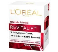 L'Oréal Paris - Soin Yeux Hydratant Visage Anti-Âge - Anti-Rides, Extra-Fermeté & Tonifiant - Enrichi en Pro-Rétinol Avancé & Fibrelastyl - Tous Types de Peaux - Revitalift - 15 ml