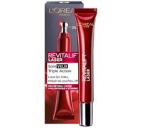 L'Oréal Paris - Soin Yeux Triple Action Anti-Âge - Anti-Rides & Multi-Correction - À l'Acide Hyaluronique & au Pro-Xylane - Pour Tous Types de Peaux - Revitalift Laser X3 - 15 mL