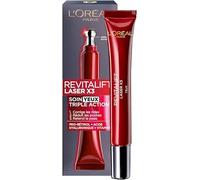 L'Oréal Paris - Soin Yeux Triple Action Anti-Âge - Anti-Rides & Multi-Correction - À l'Acide Hyaluronique & au Pro-Xylane - Pour Tous Types de Peaux - Revitalift Laser X3 - 15 mL