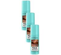 L'Oréal Paris Spray Instantané Correcteur de Racines & Cheveux Blancs, Magic Retouch, Acajou, 75 ml (Lot de 3)