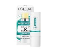 L'Oréal Paris - Stick Anti-UV et Anti-Taches - Très Haute Protection SPF50+ - Enrichi en Vitamine E - Format Stick à Emporter Partout - Bright Reveal - 9 ml