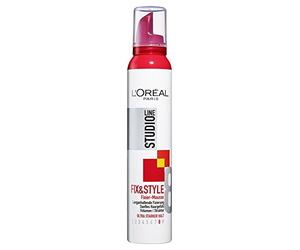 L'Oréal Paris Studio Line Fix&Style Mousse coiffante Volume et Structure Tenue ultra forte 24 h Pas de collage Mousse de fixation Fix&Style 200 ml