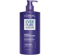 Loreal Paris Sulfate Free Brass Toning Purple Conditionneur pour Blonde Blonached Silver ou Brown Haird Hildated Hair Everpure 23 Fl Oz (l'emball