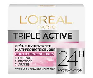 L'Oréal Paris Triple Active Crème De Jour Hydratante Multi-Protectrice Pot 50ml