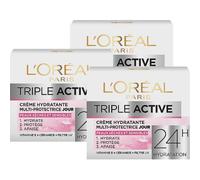 L'Oréal Paris Triple Active Crème De Jour Hydratante Multi-Protectrice Pots 3x50ml Promo 2+1 Gratuit