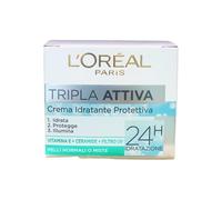 L'Oréal Paris Triple Active Crème Visage Hydratante Protection Jour pour Peaux Normales ou Mixtes, 50 ml