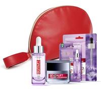 L'Oréal Paris - Trousse Cadeau Routine Repulpante - Acide Hyaluronique Pur - Hydratation, Volume & Fermeté - Sérum Anti-rides, Crème Revolumisante & 2 Masques Sérum - Revitalift Filler - 4 produits