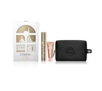 L'Oréal Paris Voyage Enchanté Coffret Cadeau Noël Mascara Panorama Volume Panoramique Noir + Fluide Enlumineur Mini Lumi Glotion 903 Medium Glow + Pochette Noire