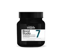 L'Oréal Professionnel, Blond Studio 7, Pâte Décolorante Platinium Plus, Conçue pour les Cheveux Colorés ou Naturels Jusqu'à 7 tons d'Eclaircissement, 500g