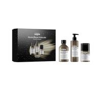 L'Oréal Professionnel, Coffret Cadeau Absolut Repair Molecular, Routine Réparatrice, Cheveux Abîmés, Trio Shampoing + Sérum à Rincer + Masque Sans Rinçage, Édition Limitée Serie Expert