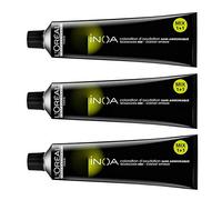 L'OREAL PROFESSIONNEL - Coloration D'Oxydation Permanente - Couvre 100% Des Cheveux Blancs - +48% De Brillance - Formule Végane - Sans Ammoniaque - iNOA Fondamentale : Blond Clair Doré 8.3-3x60ml