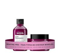 L'OREAL PROFESSIONNEL - Duo Curl Expression - Tous Types de Cheveux Bouclés - Nettoie Sans Alourdir - Hydratation Intense & Brillance - Souplesse & Douceur - Shampoing Crème + Masque