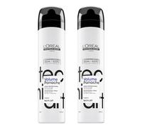 L'Oréal Professionnel Poudre sèche en spray pour tous les types de cheveux, Volumisant et Texturant, Tecni.ART Volume Panache Compressed 2 x 250 ml