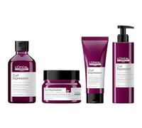 L'OREAL PROFESSIONNEL - Routine Curl Expression pour Cheveux Crépus - Hydratation Intense - Action Anti-Frisottis - Définition des Boucles - Shampoing Anti-Résidus + Masque Riche + Crème + Gelée