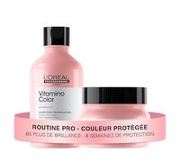 L'OREAL PROFESSIONNEL - Routine Pour Cheveux Colorés - Vitamino Color - Protège la Couleur Pendant 8 Semaines - Cheveux 6x Plus Brillants - Shampoing (300ml) + Masque (250ml)