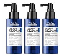 L'Oréal Professionnel Serioxyl Advanced, Sérum Densifiant pour Cheveux Clairsemés, 3 x 90 ml, avec Stemoxydine 5% et Resvératrol