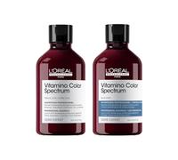 L'OREAL PROFESSIONNEL - Shampoing Neutralisant Bleu - Neutralise Reflets Orangés Des Cheveux Châtains - Protège La Coloration Jusqu'À 100 Jours - Sans Sulfate - Série Expert Vitamino Color Spectrum