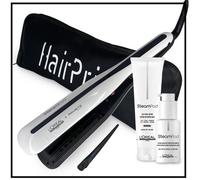 L'oréal - Steampod 3 + lait + sérum + trousse hairprice noire + barette