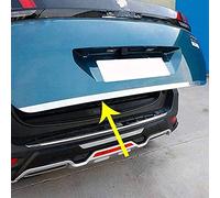 LOREC Coffre ArrièRe Couvercle Garniture pour Peugeot 5008 GT 2017 2018 2019, Acier Inoxydable Voiture Hayon Couvercle Protection Autocollants Style Accessoires