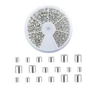 LOREC Lot de 3153 embouts bijoux, perles à sertir et entretoises tube pour bricolage bracelet