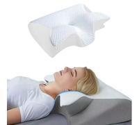 L'oreiller Orthopédique Orthonuit,Oreiller Ergonomique Cervical en Mousse à Mémoire de Forme 3D, en Forme de Papillon - Soutien Cou, Dorsal et Latéral, pour Bureau, Pauses et Dodo