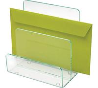 Lorell Mini trieur de papier, transparent/vert
