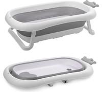 Lorelli Baignoire pour bébé Royal 83 cm pliable, couvercle de canal, pieds stables gris