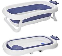 Lorelli Baignoire pour bébé Royal 83 cm pliable, couverture de canal, pieds stables bleu foncé
