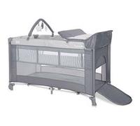 LORELLI - Lit parapluie TORINO 2 hauteurs Gris + accessoires