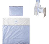 Lorelli literie bébé 7 pièces set First Dreams couverture oreiller drap ciel bleu ourson