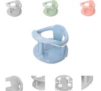 Lorelli Siège de bain pour bébé Happy Bubbles base antidérapante, dossier haut bleu