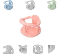 Lorelli Siège de bain pour bébé Happy Bubbles base antidérapante, dossier haut rose