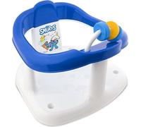 Lorelli Siège de bain pour bébé Smurfs Anneau de bain, boucle de motricité, dossier haut bleu