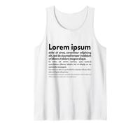 Lorem Ipsum | Phrases Latines, Design Graphique, copywriting Débardeur